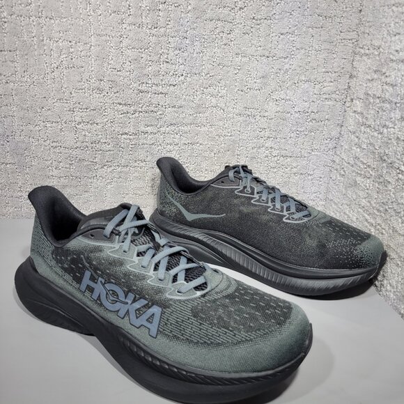 HOKA One One Mach 6 Wide Men’s Size US 12.5 2E Black Outer Orbit Running Sneaker - Picture 6 of 12